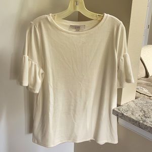 Ann Taylor crush velvet top